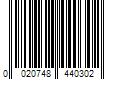 Barcode Image for UPC code 0020748440302