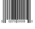 Barcode Image for UPC code 002078000050