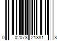 Barcode Image for UPC code 002078213818