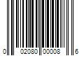 Barcode Image for UPC code 002080000086