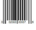 Barcode Image for UPC code 002083000076