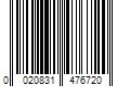 Barcode Image for UPC code 0020831476720