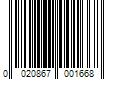 Barcode Image for UPC code 0020867001668