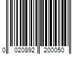 Barcode Image for UPC code 0020892200050