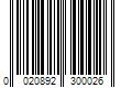 Barcode Image for UPC code 0020892300026