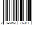 Barcode Image for UPC code 0020972342311