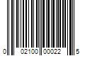 Barcode Image for UPC code 002100000225