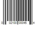 Barcode Image for UPC code 002100000454