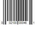 Barcode Image for UPC code 002100000461