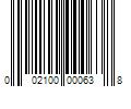 Barcode Image for UPC code 002100000638