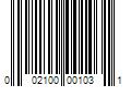 Barcode Image for UPC code 002100001031