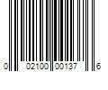 Barcode Image for UPC code 002100001376