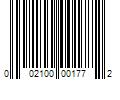 Barcode Image for UPC code 002100001772