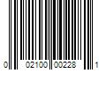 Barcode Image for UPC code 002100002281