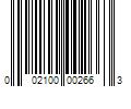 Barcode Image for UPC code 002100002663