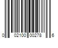 Barcode Image for UPC code 002100002786