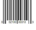 Barcode Image for UPC code 002100003103