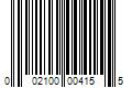 Barcode Image for UPC code 002100004155