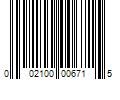 Barcode Image for UPC code 002100006715