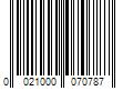 Barcode Image for UPC code 0021000070787