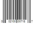 Barcode Image for UPC code 002100007187