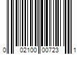 Barcode Image for UPC code 002100007231