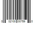 Barcode Image for UPC code 002100007590