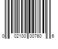 Barcode Image for UPC code 002100007606