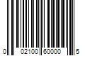 Barcode Image for UPC code 002100600005