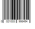 Barcode Image for UPC code 0021033998454