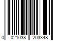 Barcode Image for UPC code 0021038203348