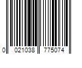 Barcode Image for UPC code 0021038775074