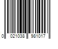 Barcode Image for UPC code 0021038981017