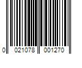 Barcode Image for UPC code 0021078001270