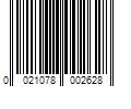 Barcode Image for UPC code 0021078002628