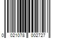 Barcode Image for UPC code 0021078002727