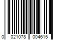 Barcode Image for UPC code 0021078004615