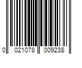 Barcode Image for UPC code 0021078009238