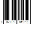 Barcode Image for UPC code 0021078011316