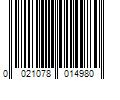 Barcode Image for UPC code 0021078014980