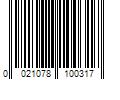 Barcode Image for UPC code 0021078100317