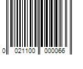 Barcode Image for UPC code 0021100000066