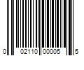 Barcode Image for UPC code 002110000055