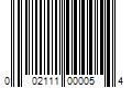 Barcode Image for UPC code 002111000054