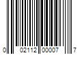 Barcode Image for UPC code 002112000077