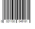 Barcode Image for UPC code 0021130045181