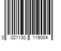 Barcode Image for UPC code 0021130119004