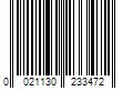 Barcode Image for UPC code 0021130233472