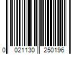 Barcode Image for UPC code 0021130250196