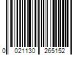 Barcode Image for UPC code 0021130265152